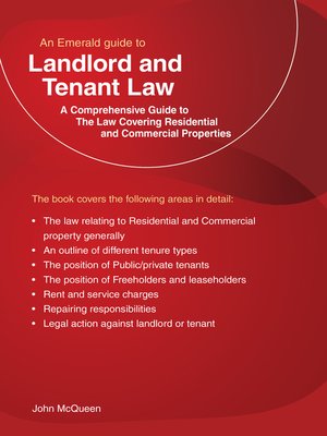 cover image of Landlord and Tenant Law